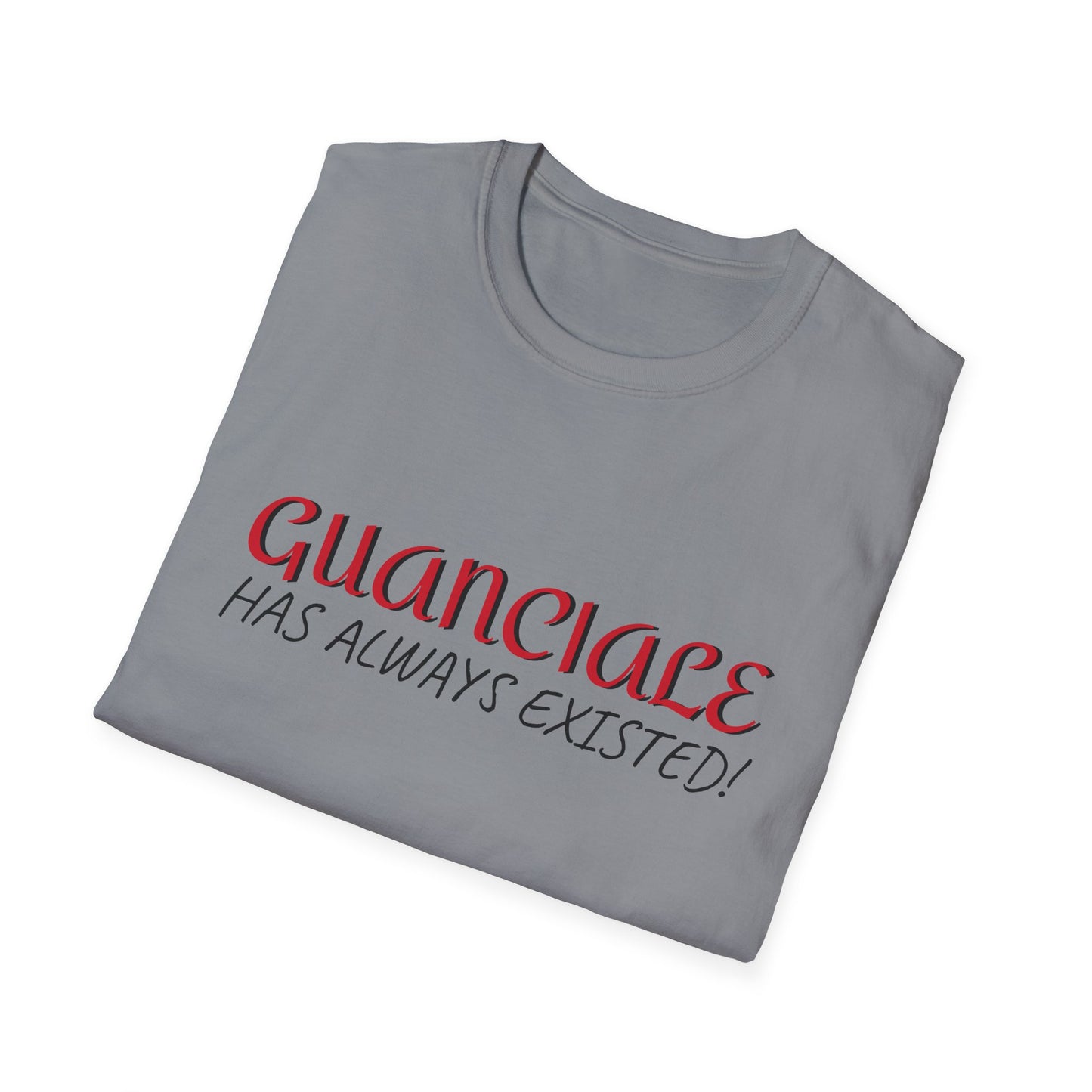 Guanciale (text) on Unisex Softstyle T-Shirt