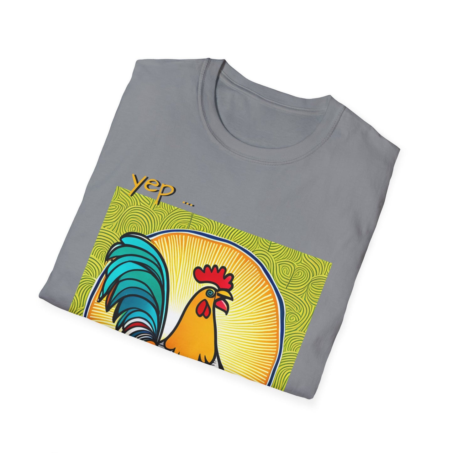 Chicken Talk on Unisex Softstyle T-Shirt