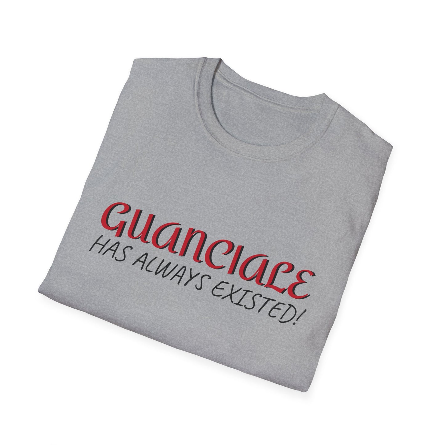Guanciale (text) on Unisex Softstyle T-Shirt