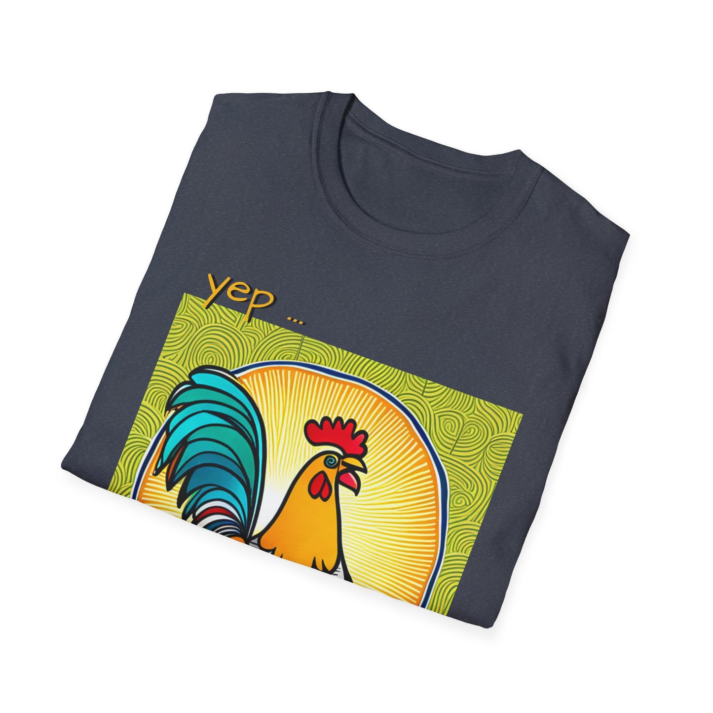 Chicken Talk on Unisex Softstyle T-Shirt