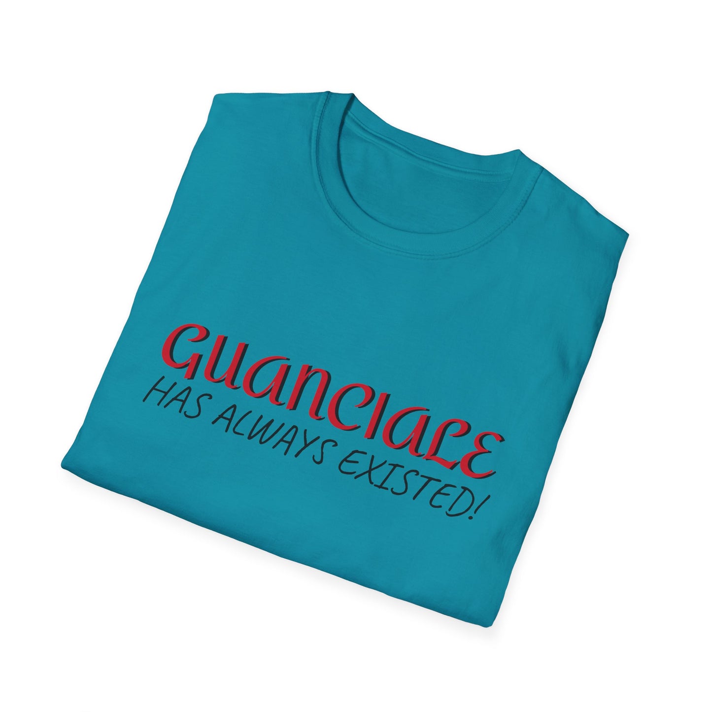 Guanciale (text) on Unisex Softstyle T-Shirt