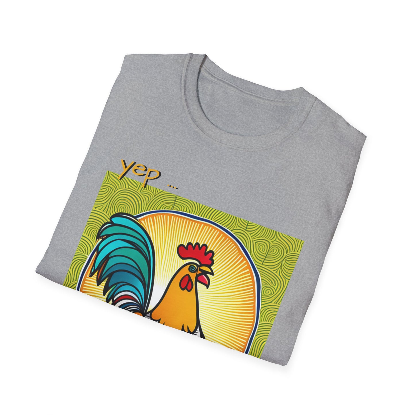 Chicken Talk on Unisex Softstyle T-Shirt