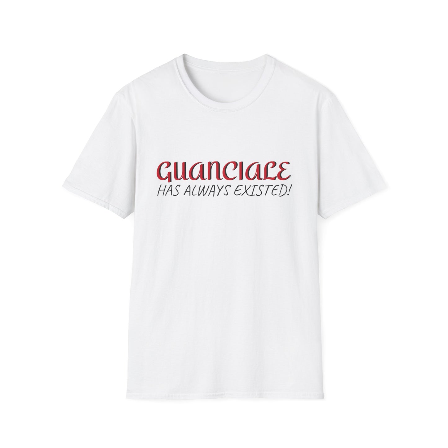 Guanciale (text) on Unisex Softstyle T-Shirt