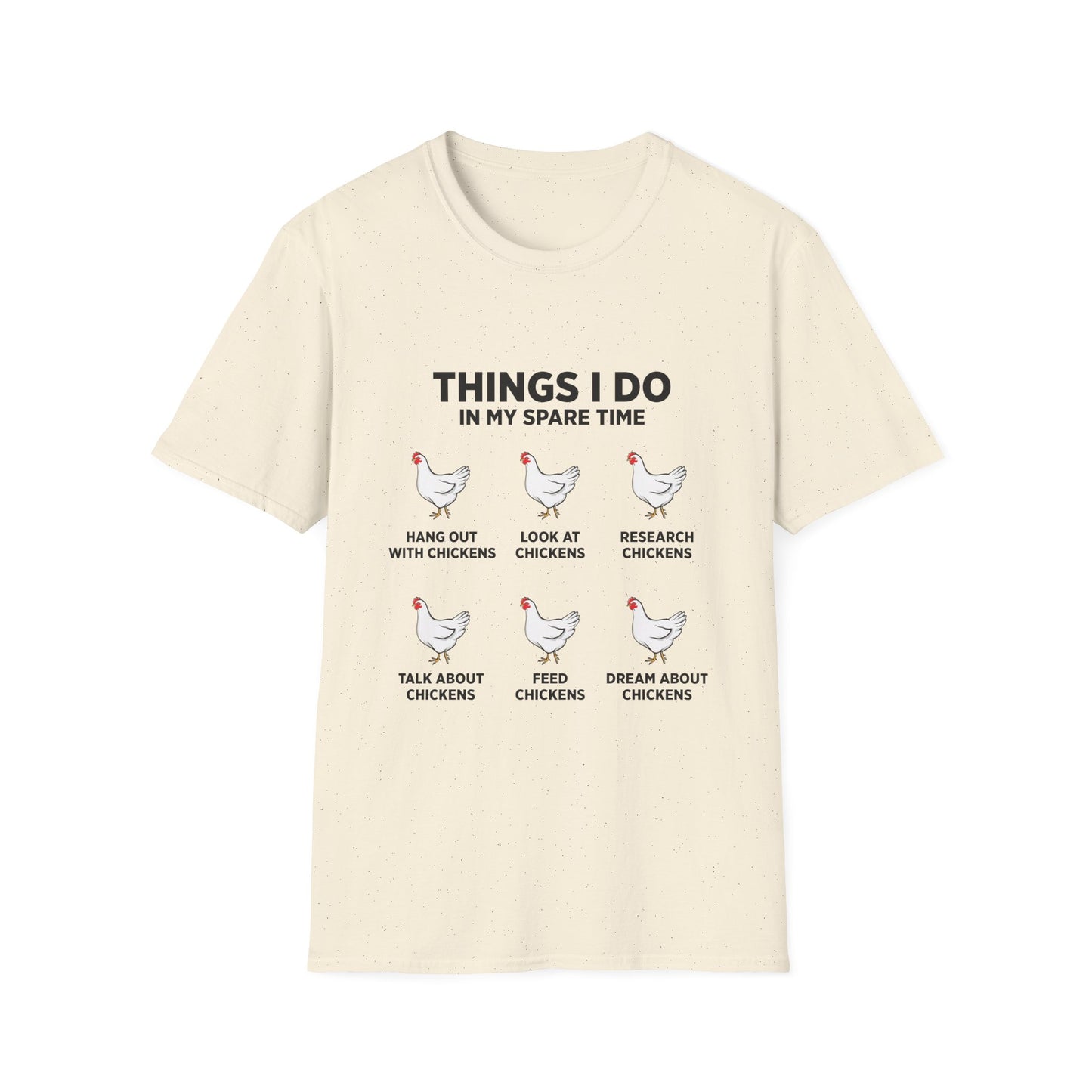 Spare Time on Unisex Softstyle T-Shirt