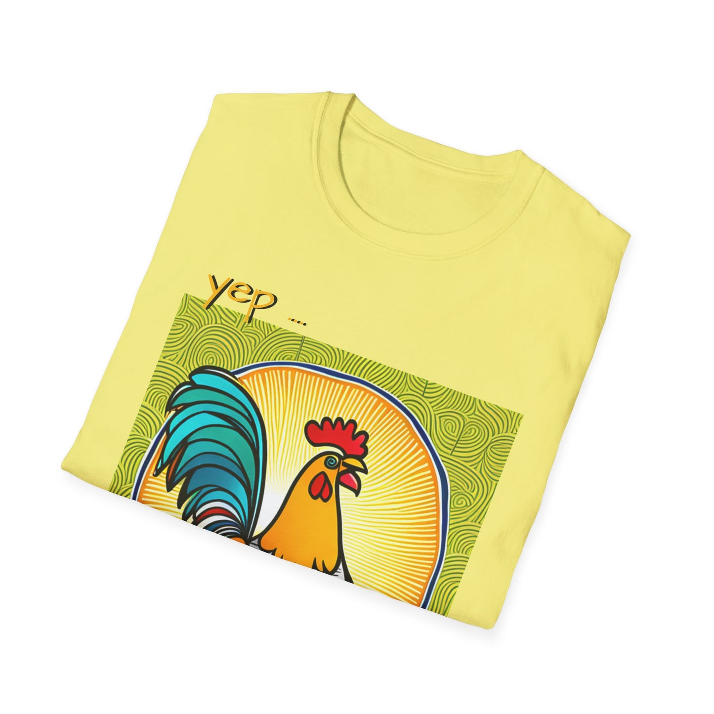 Chicken Talk on Unisex Softstyle T-Shirt