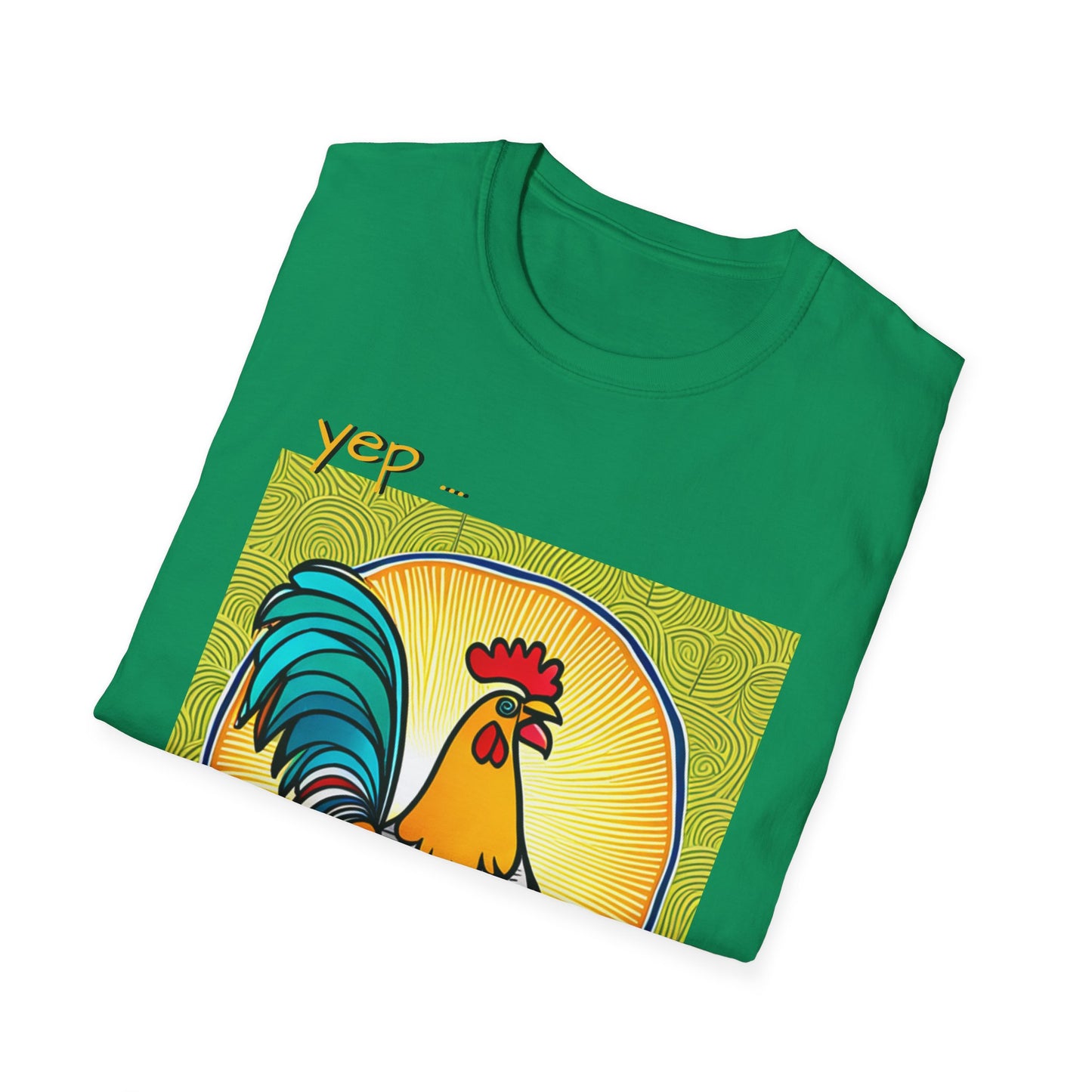 Chicken Talk on Unisex Softstyle T-Shirt