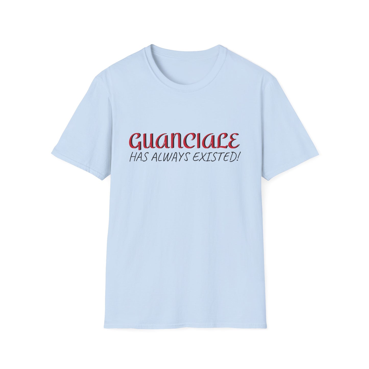 Guanciale (text) on Unisex Softstyle T-Shirt