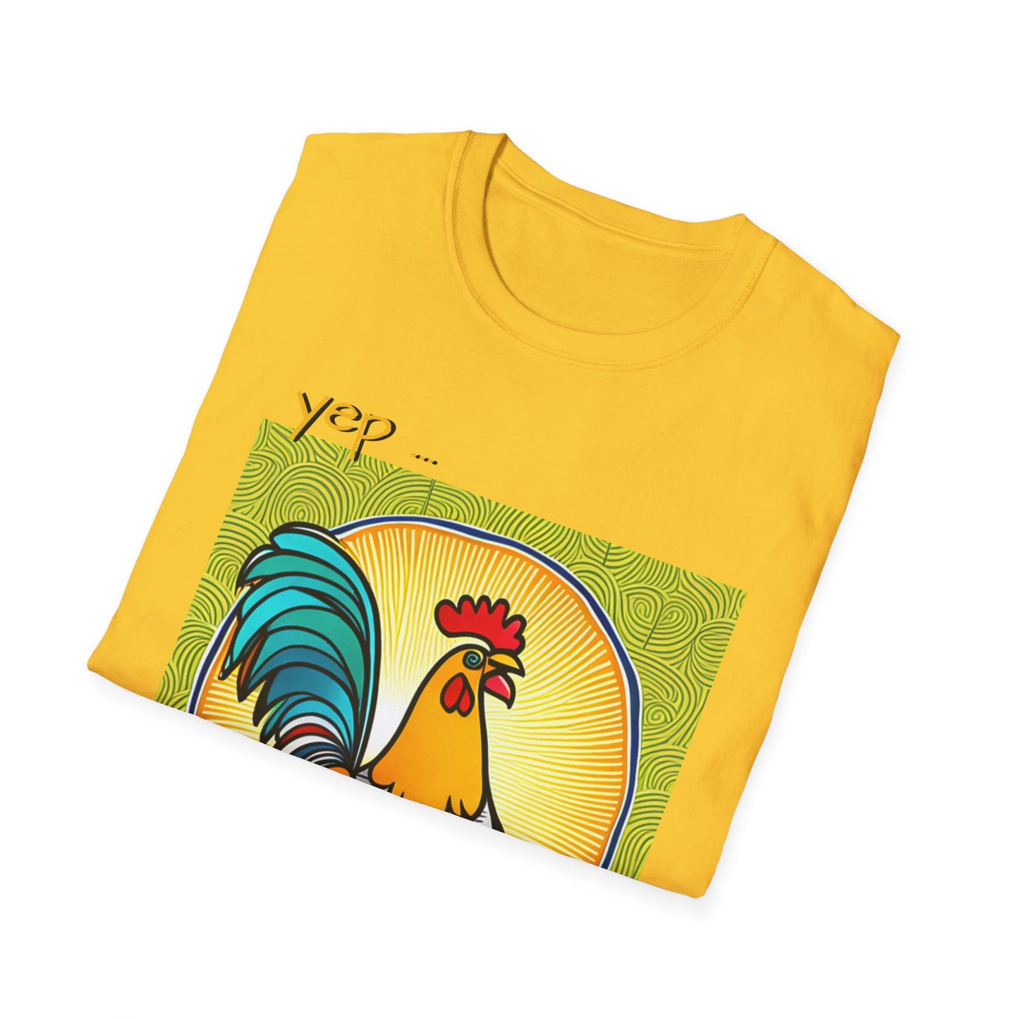 Chicken Talk on Unisex Softstyle T-Shirt