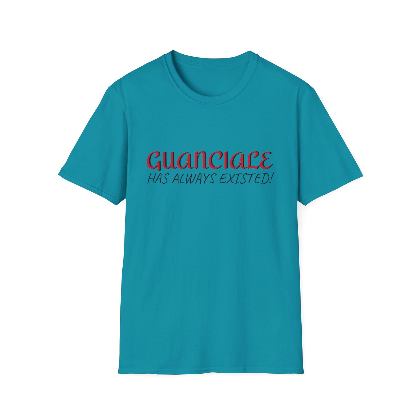 Guanciale (text) on Unisex Softstyle T-Shirt