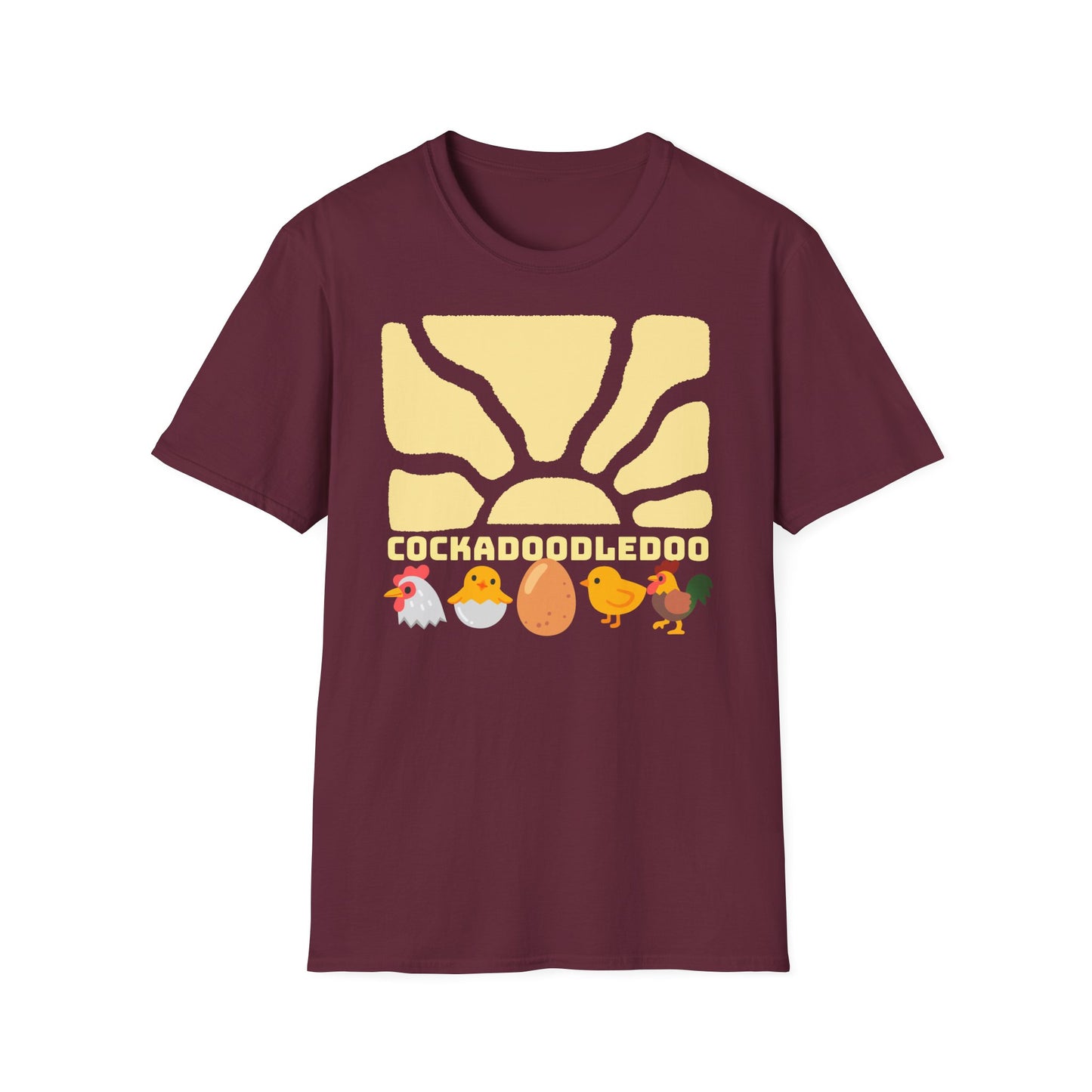 Cockadoodledoo on Unisex Softstyle T-Shirt