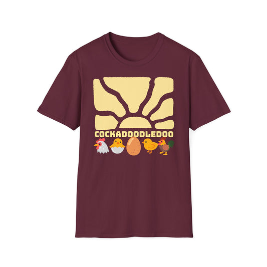 Cockadoodledoo on Unisex Softstyle T-Shirt