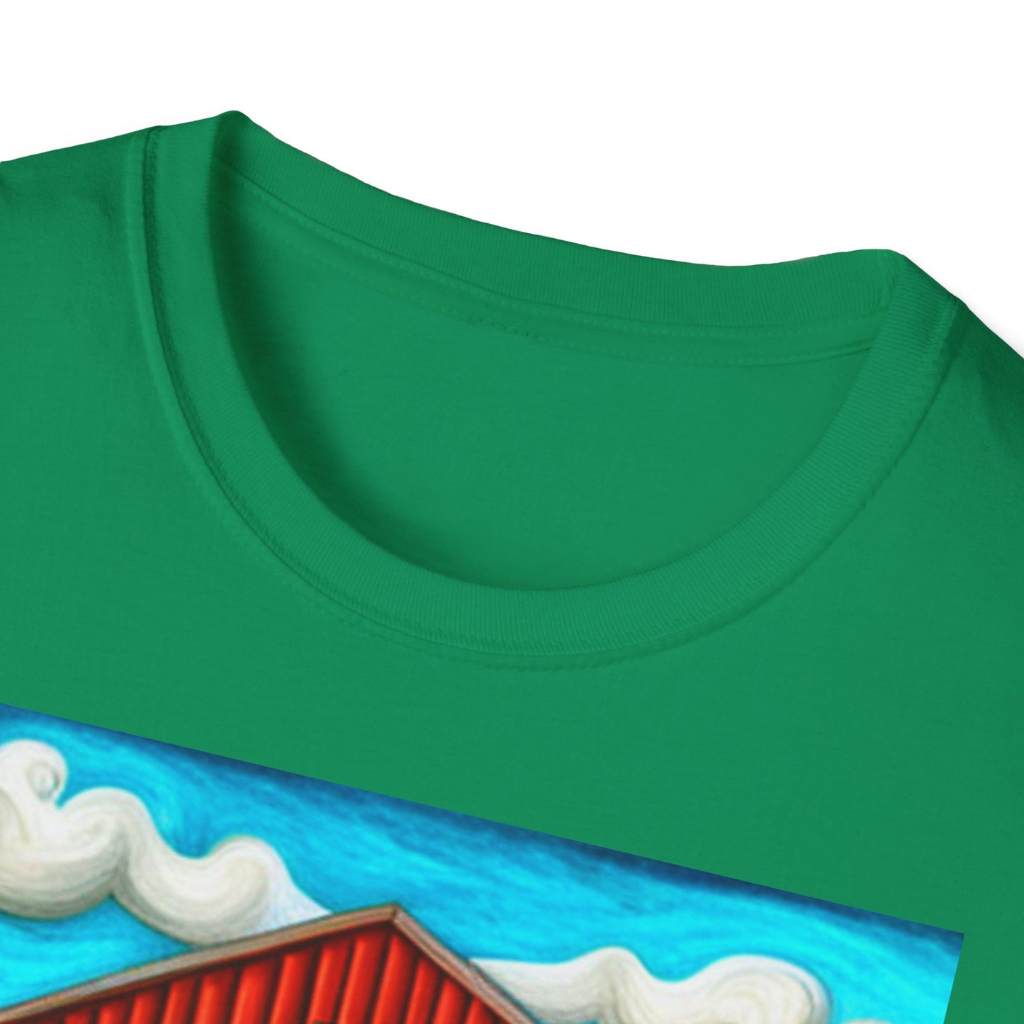 Big Orange Pig on Unisex Softstyle T-Shirt