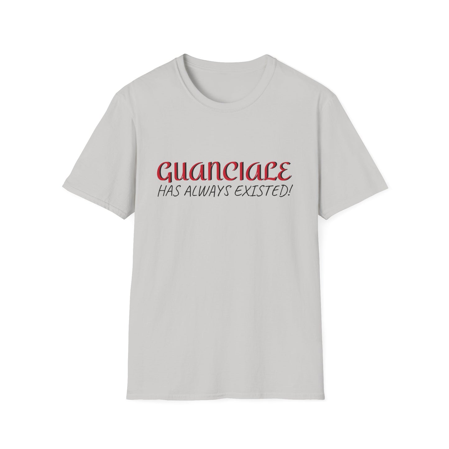 Guanciale (text) on Unisex Softstyle T-Shirt
