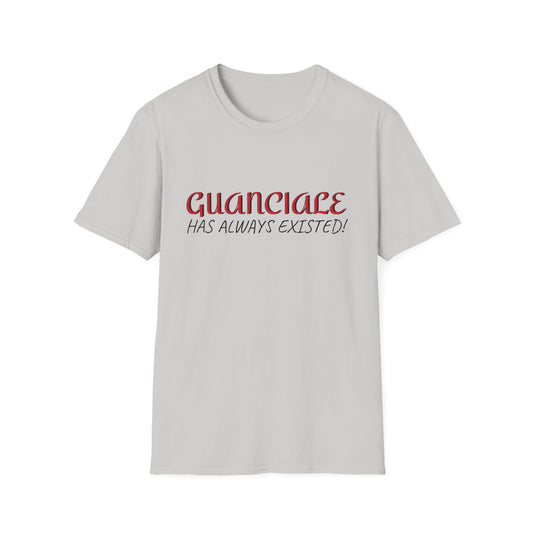 Guanciale (text) on Unisex Softstyle T-Shirt