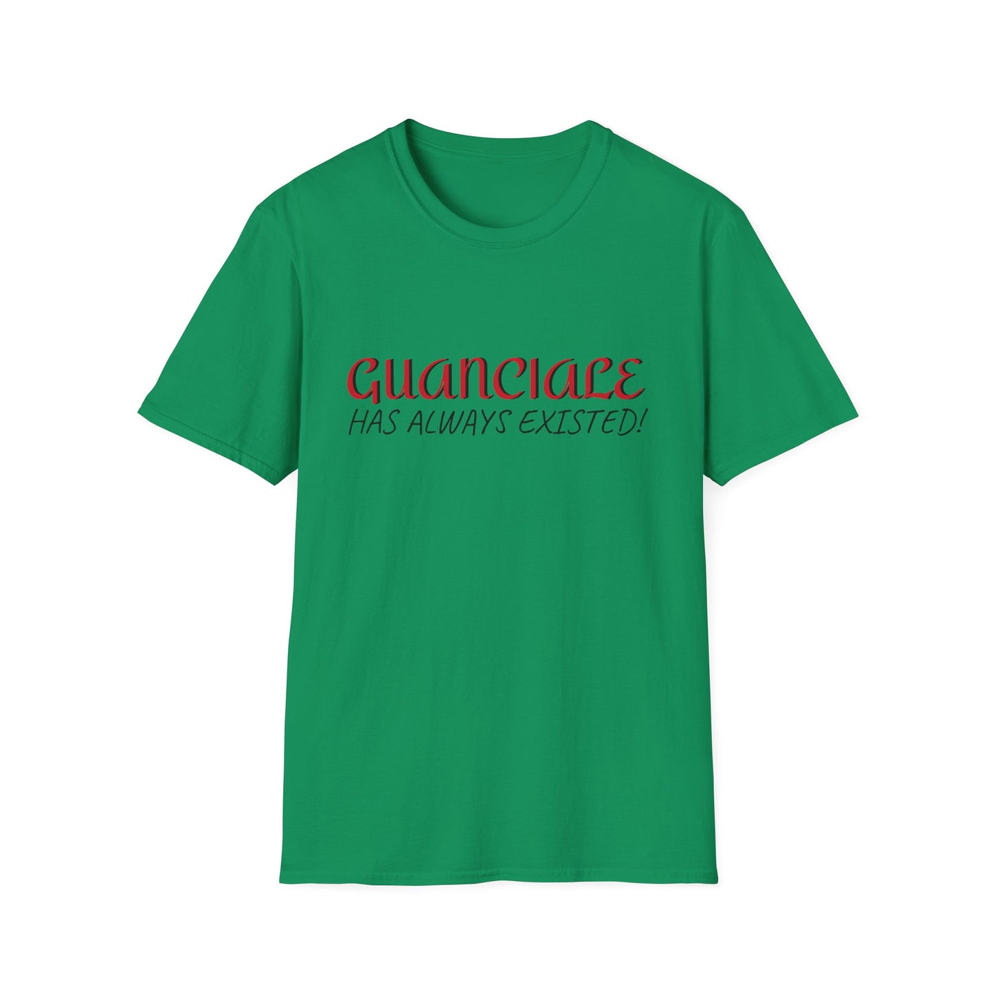 Guanciale (text) on Unisex Softstyle T-Shirt