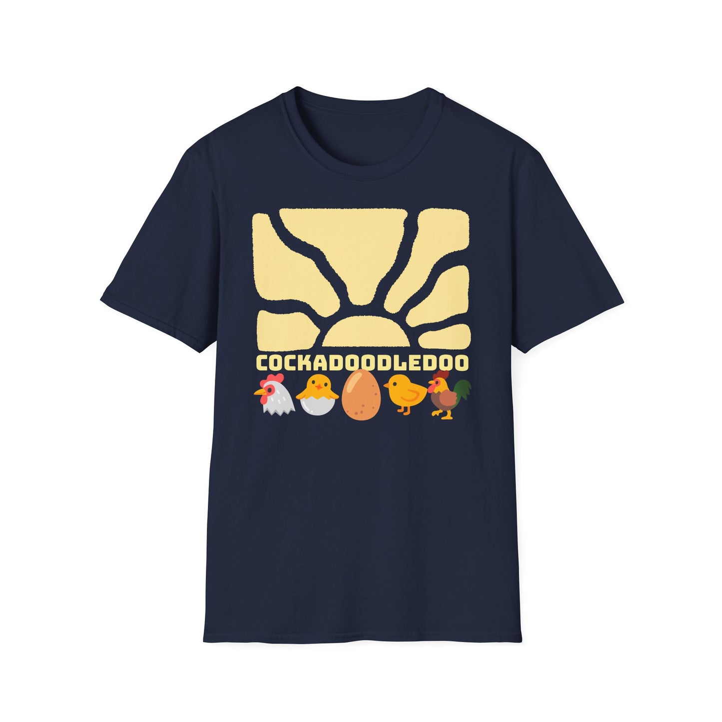 Cockadoodledoo on Unisex Softstyle T-Shirt