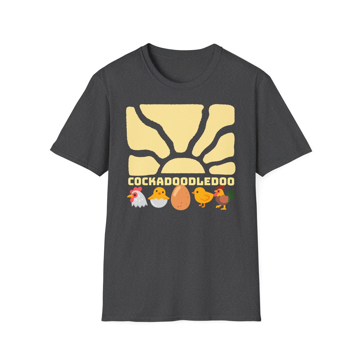 Cockadoodledoo on Unisex Softstyle T-Shirt