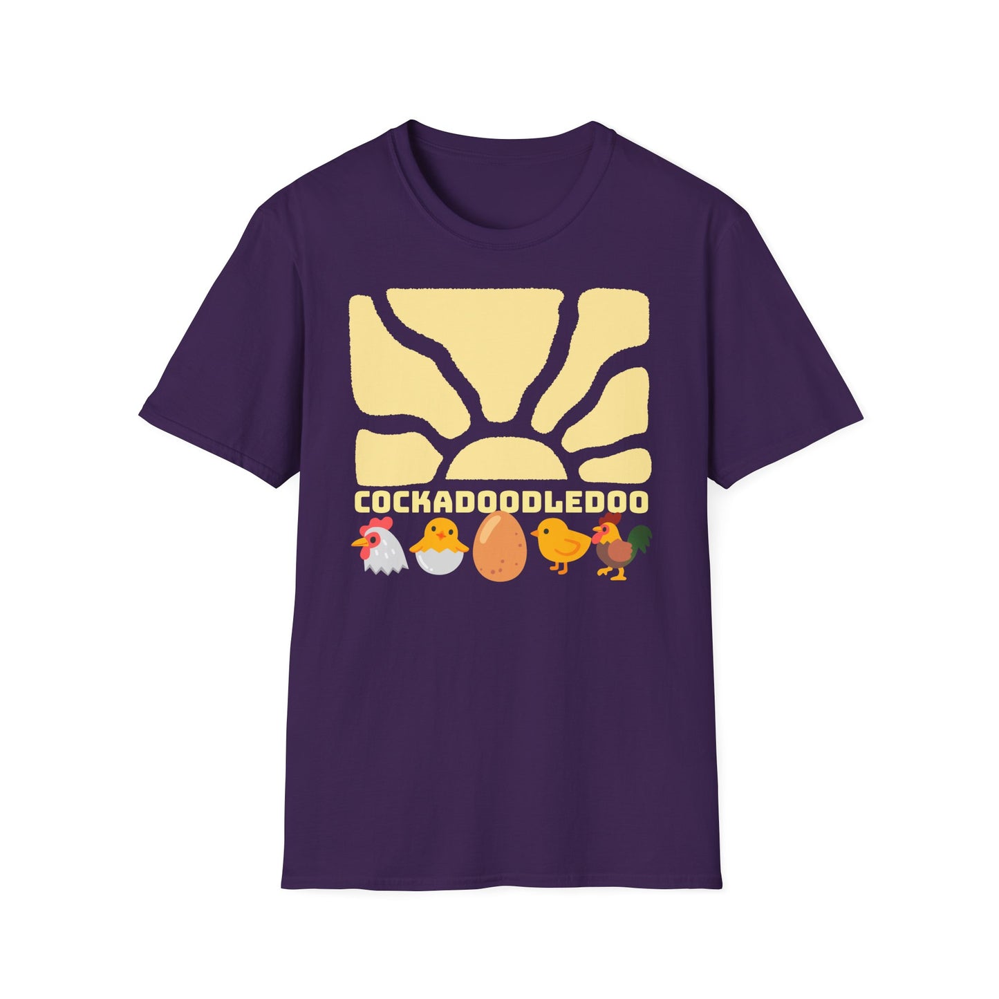 Cockadoodledoo on Unisex Softstyle T-Shirt