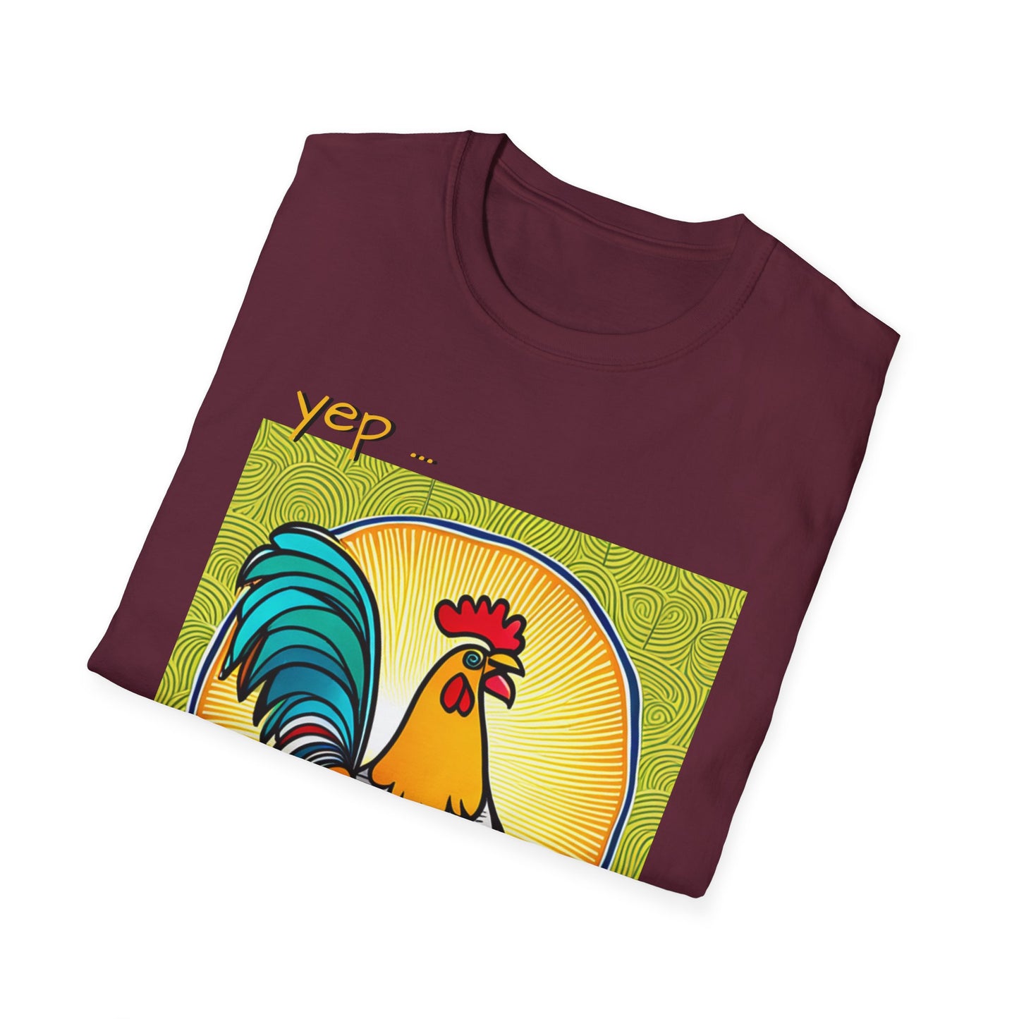 Chicken Talk on Unisex Softstyle T-Shirt