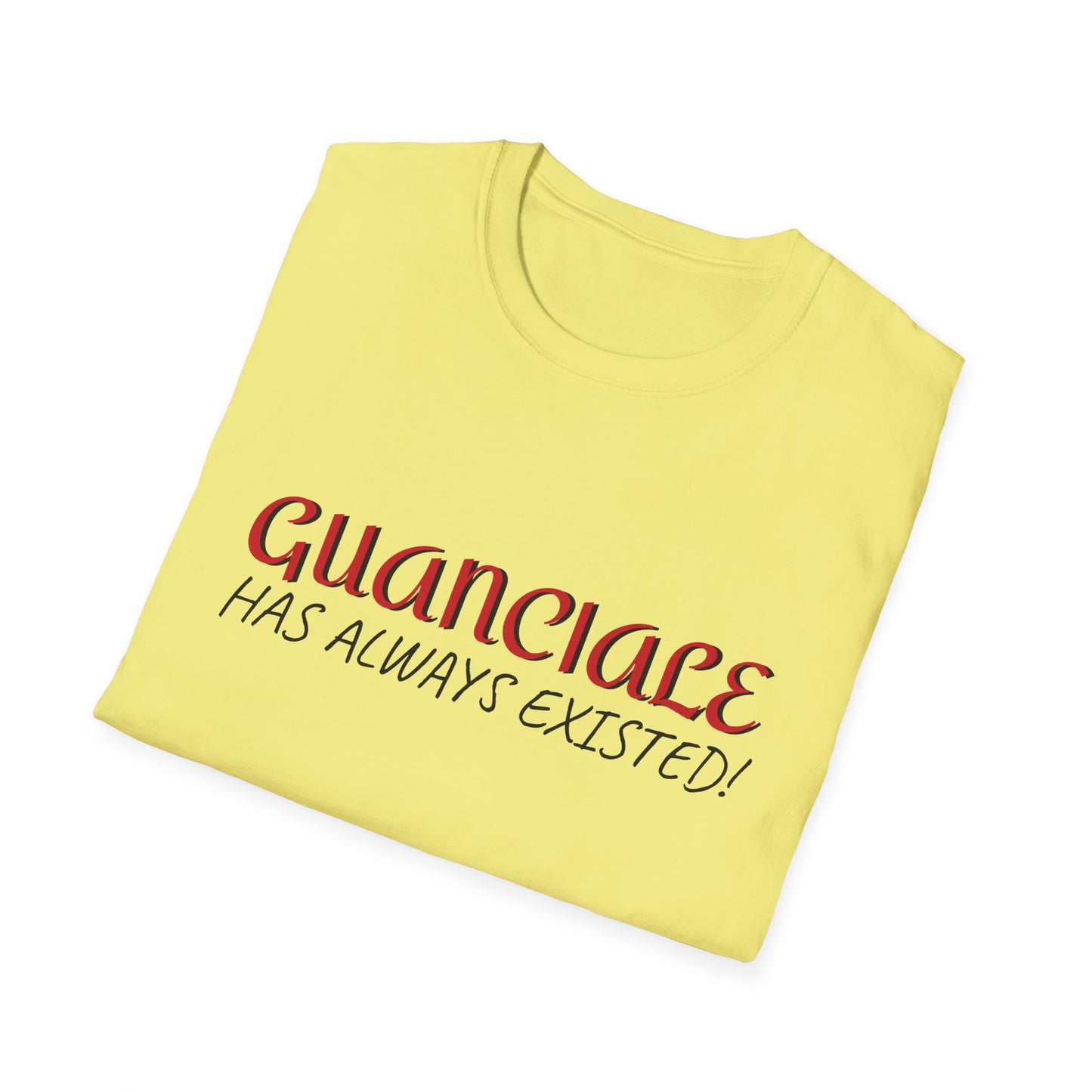 Guanciale (text) on Unisex Softstyle T-Shirt