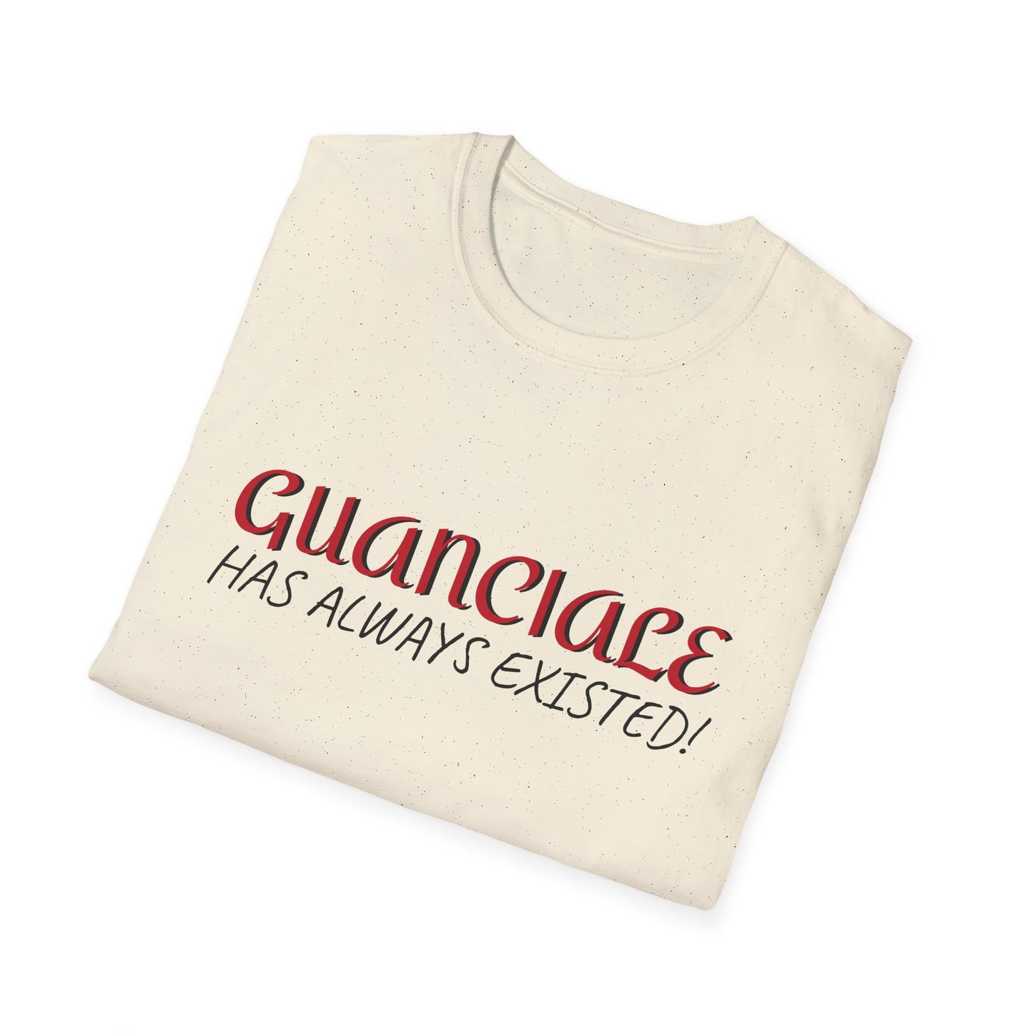 Guanciale (text) on Unisex Softstyle T-Shirt