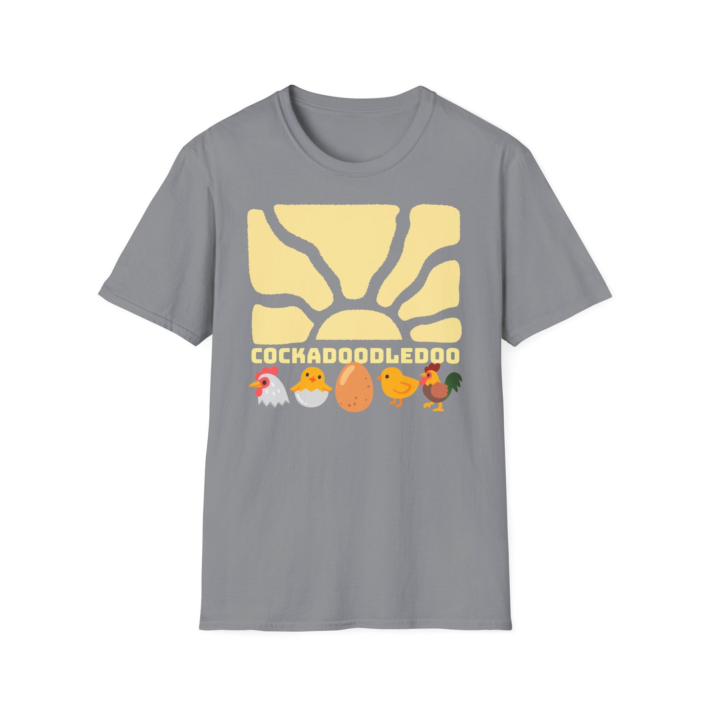 Cockadoodledoo on Unisex Softstyle T-Shirt