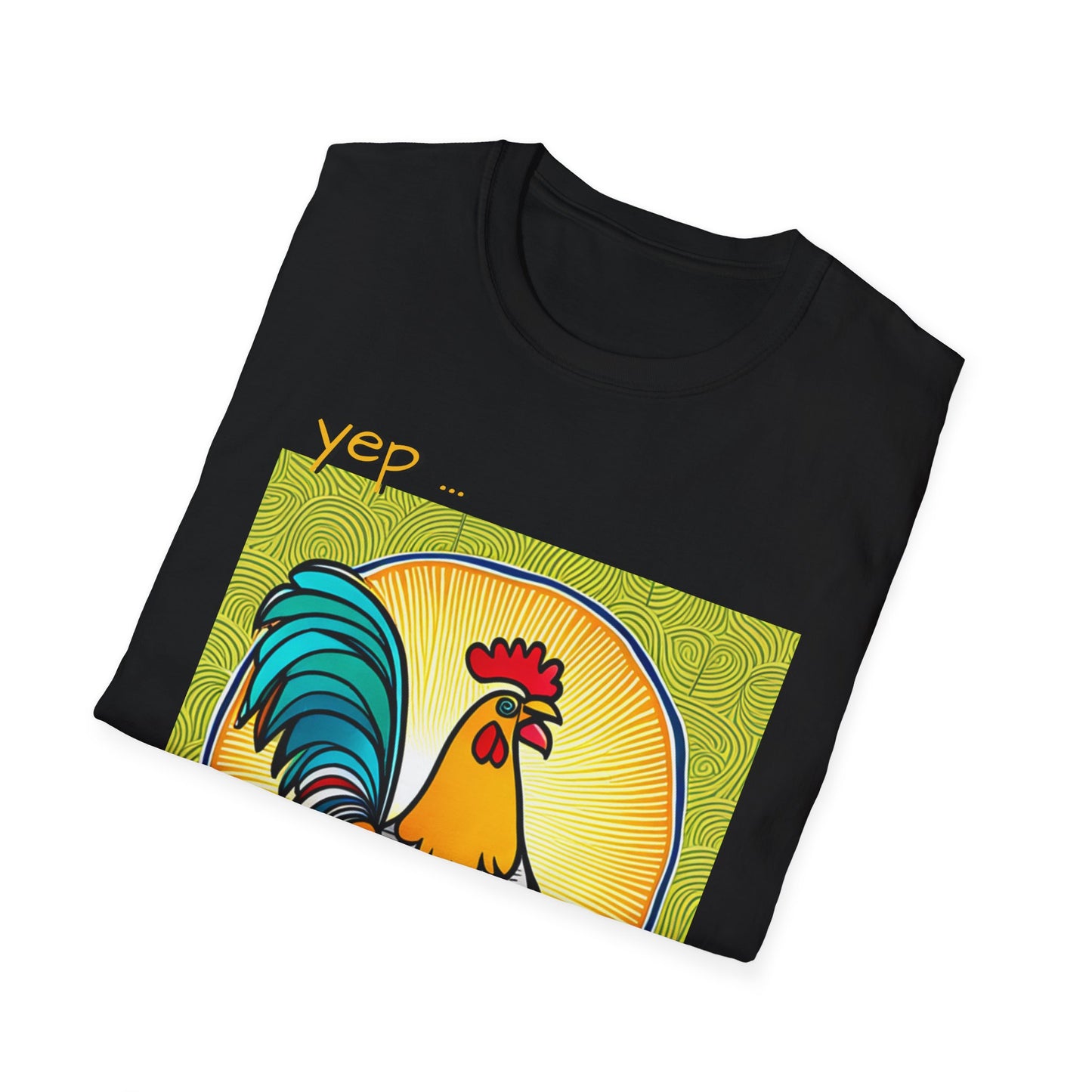 Chicken Talk on Unisex Softstyle T-Shirt