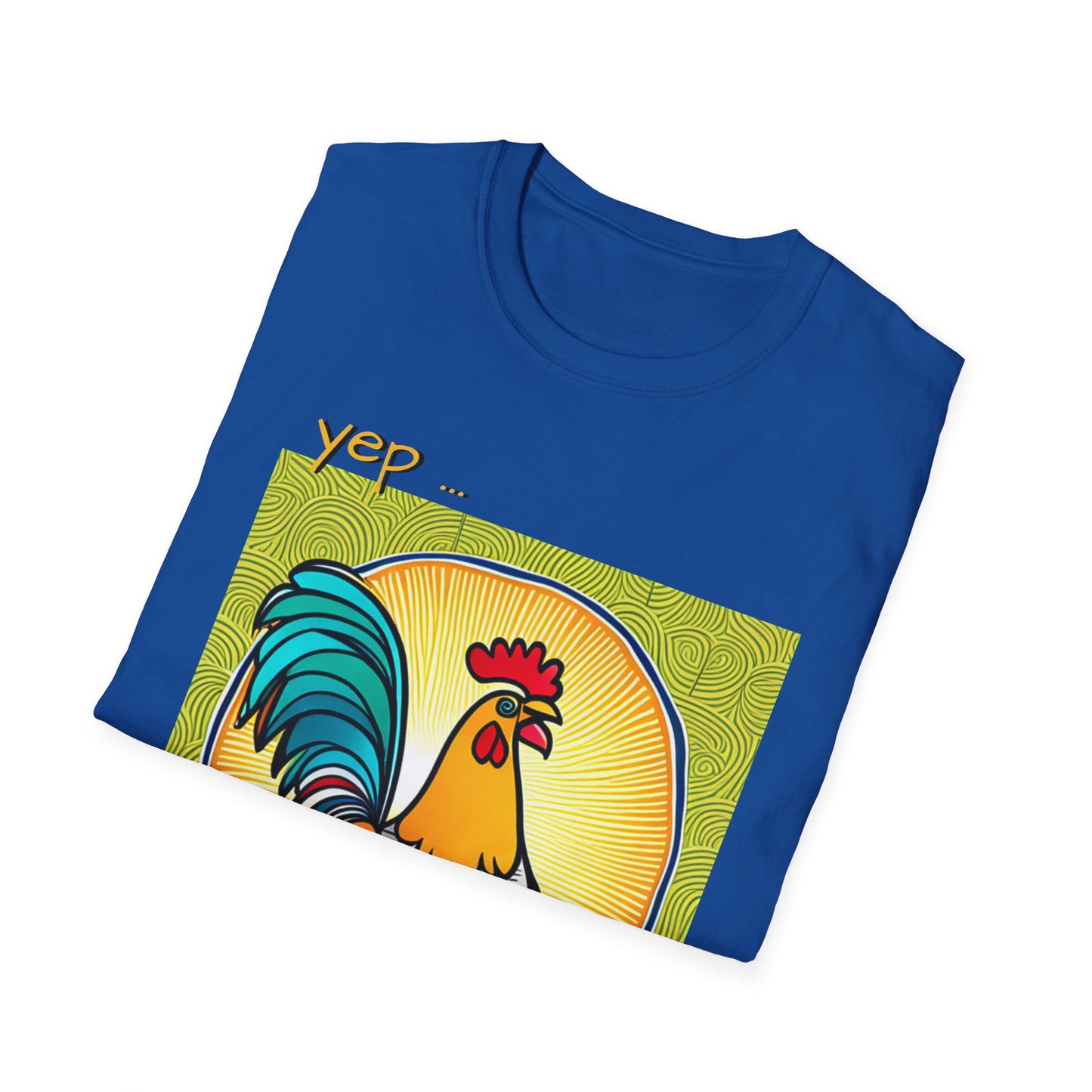 Chicken Talk on Unisex Softstyle T-Shirt