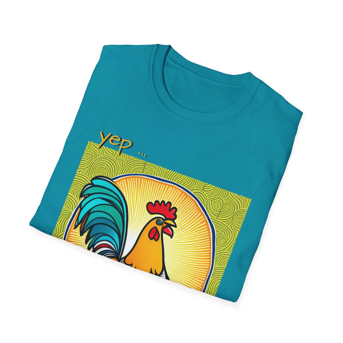 Chicken Talk on Unisex Softstyle T-Shirt