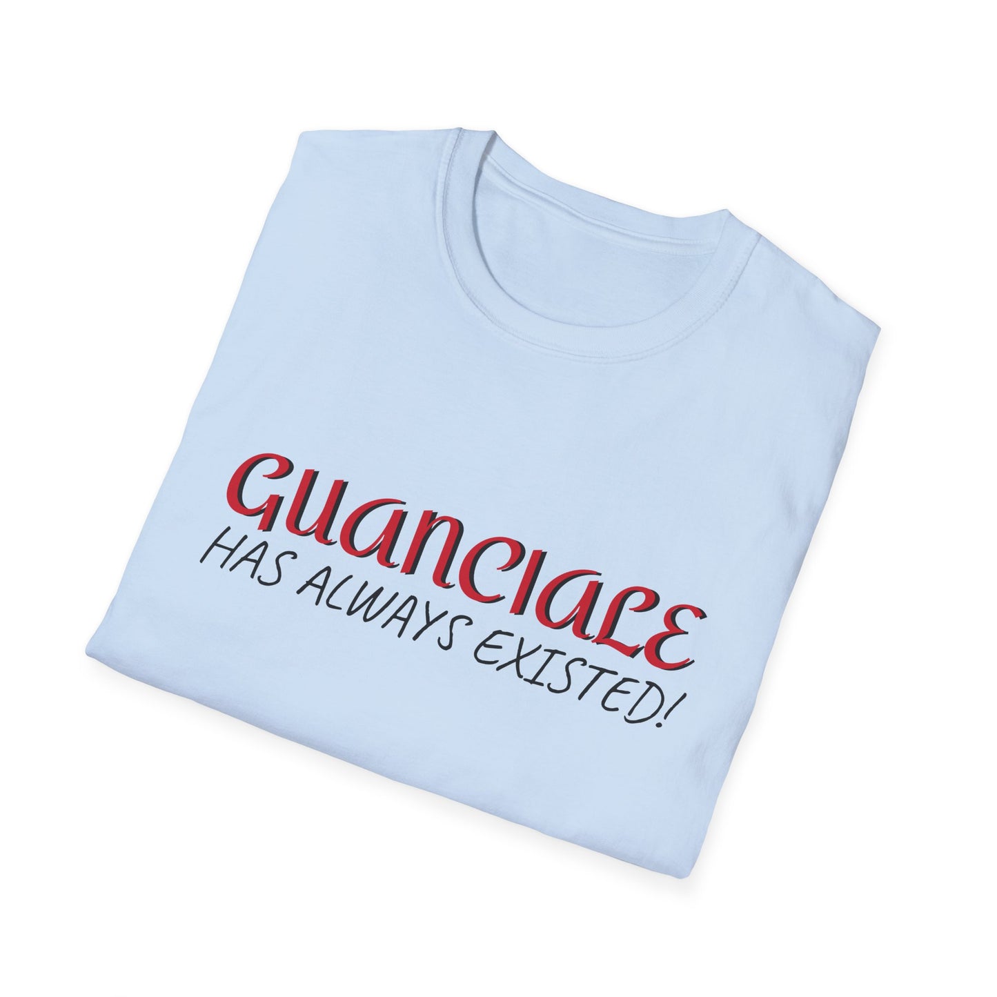 Guanciale (text) on Unisex Softstyle T-Shirt