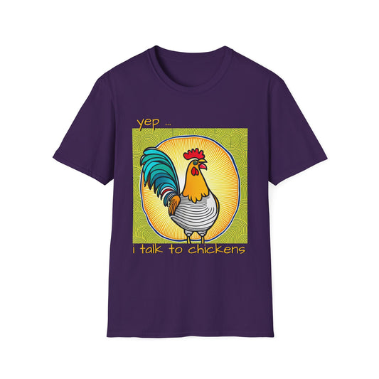 Chicken Talk on Unisex Softstyle T-Shirt