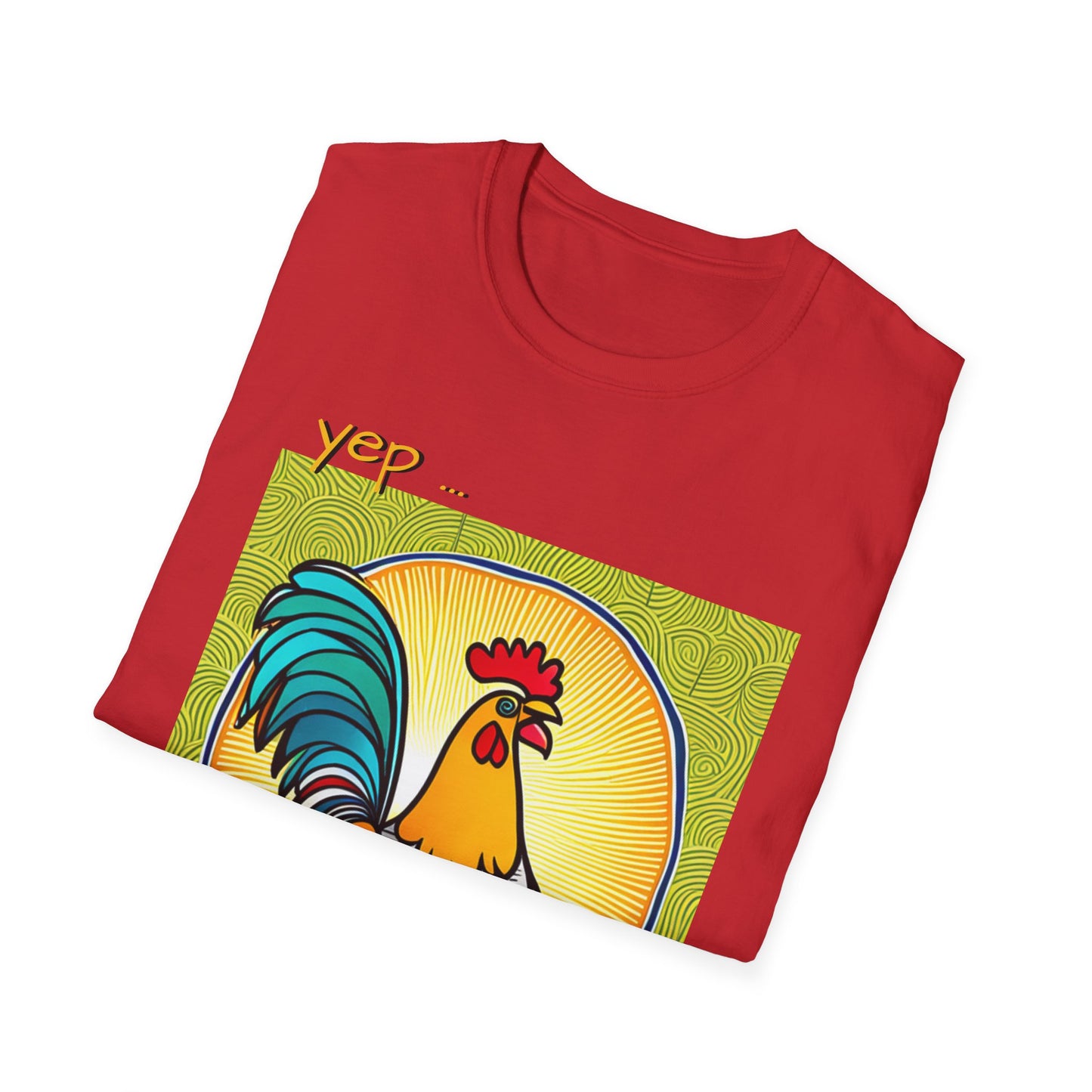 Chicken Talk on Unisex Softstyle T-Shirt