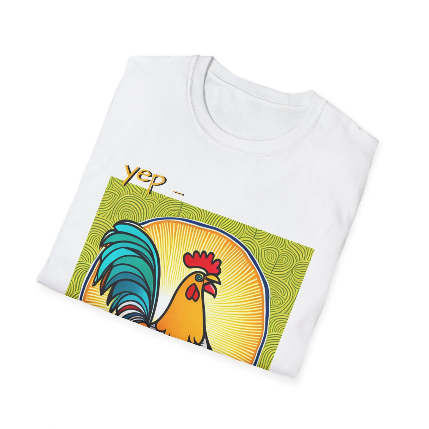 Chicken Talk on Unisex Softstyle T-Shirt