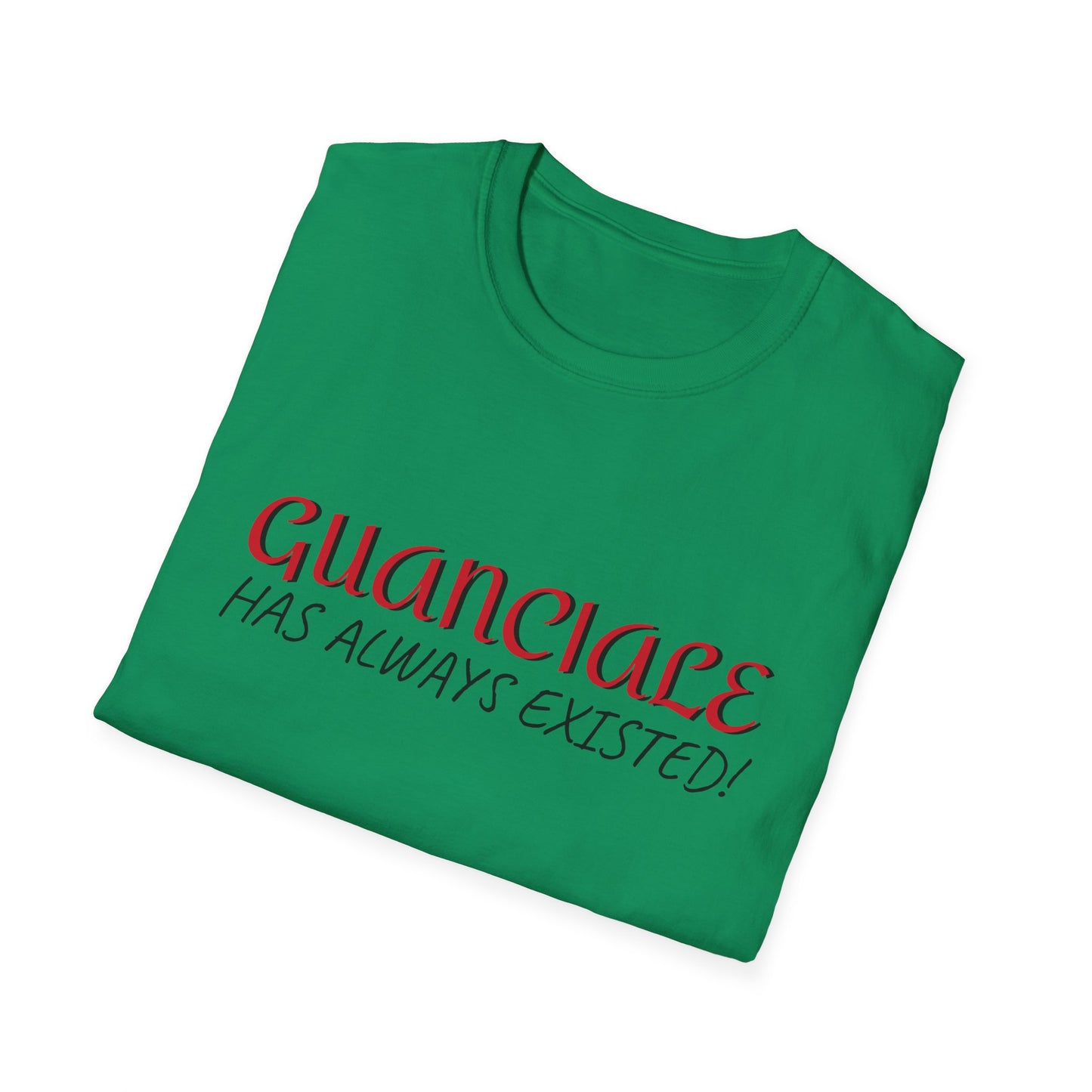 Guanciale (text) on Unisex Softstyle T-Shirt