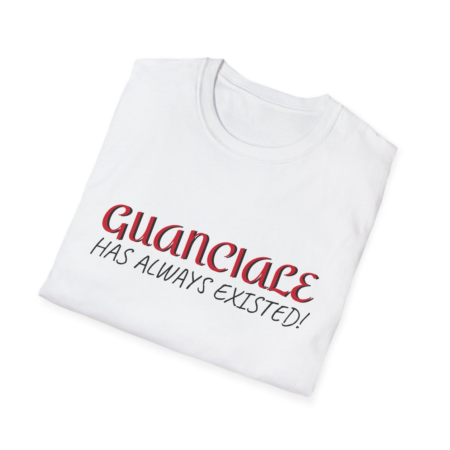 Guanciale (text) on Unisex Softstyle T-Shirt