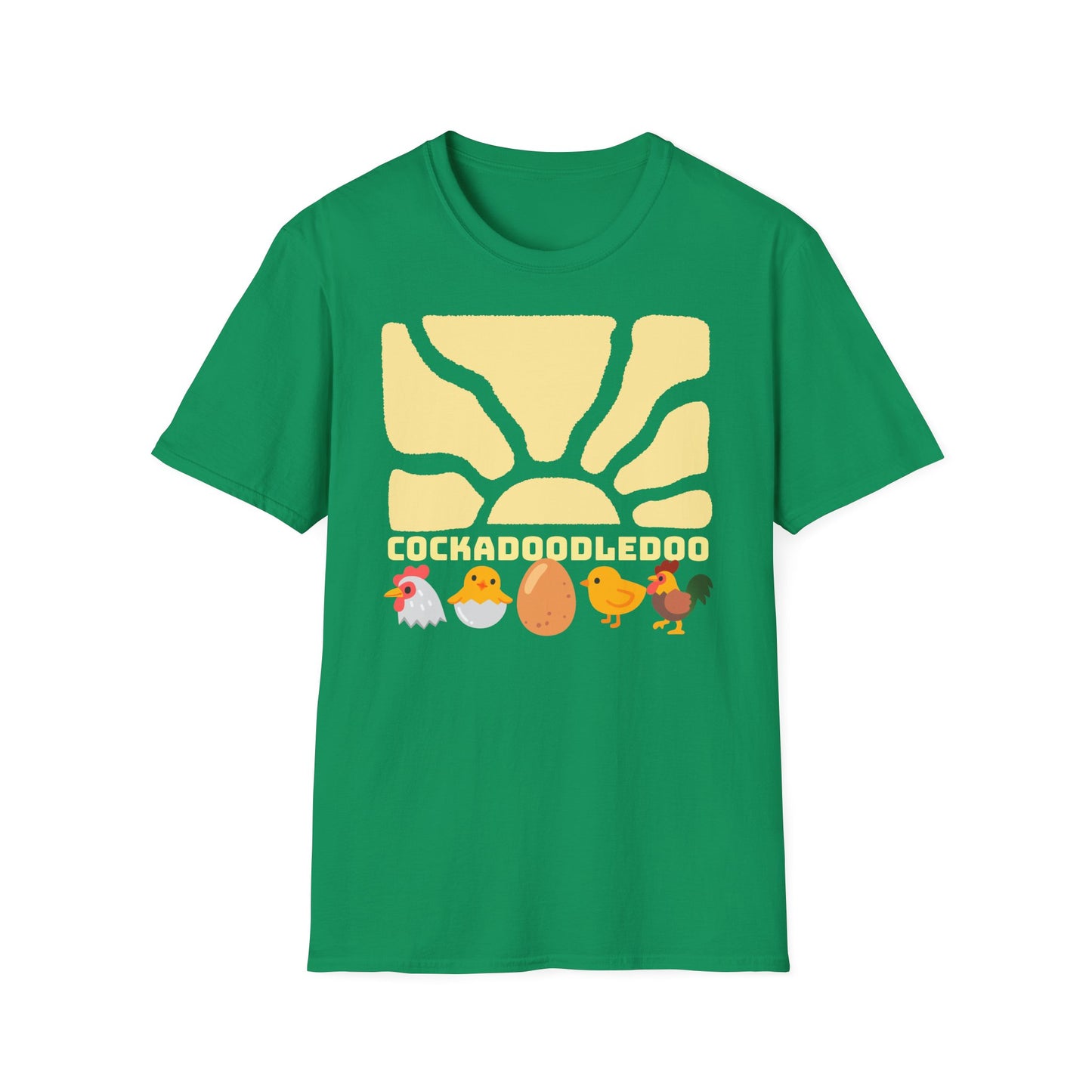 Cockadoodledoo on Unisex Softstyle T-Shirt